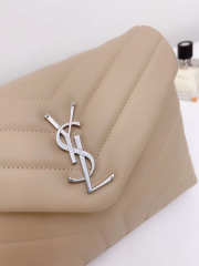 YSL Loulou Bag Light Beige 23cm - 6