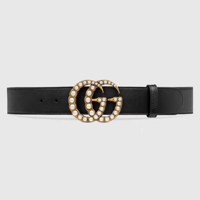 Gucci Pearl Buckle Belt - 1