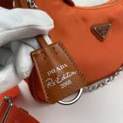 Prada Nylon Hobo Bag 22cm Orange - 5