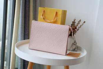 Louis Vuitton Monogram Eclipse Pochette Voyage pink