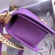 Chanel Boy Bag Purple 25cm  - 6