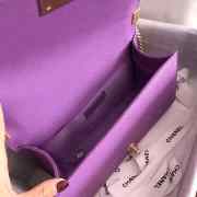 Chanel Boy Bag Purple 25cm  - 2