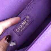 Chanel Boy Bag Purple 25cm  - 4