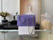 Chanel Flap bag Gold hardware 25cm caviar purple - 2