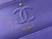 Chanel Flap bag Gold hardware 25cm caviar purple - 5