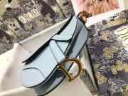 Dior Saddle Bag Blue 20cm - 5