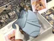 Dior Saddle Bag Blue 20cm - 6