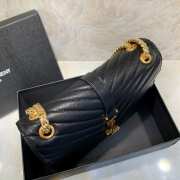 YSL Envelope Black Bag with Gold Hardware 24cm - 2