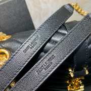 YSL Envelope Black Bag with Gold Hardware 24cm - 6