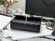 Chanel Mini Flap Handbag Black 17cm - 6