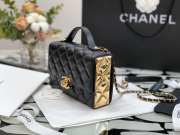 Chanel Mini Flap Handbag Black 17cm - 5