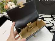 Chanel Mini Flap Handbag Black 17cm - 3