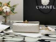 Chanel Mini Flap Handbag White 17cm - 6