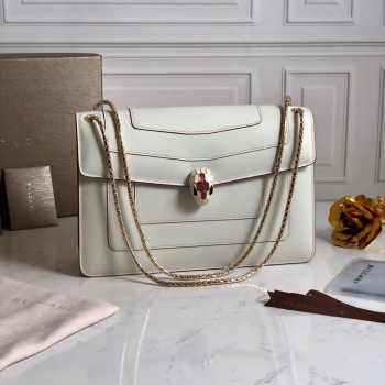 Bvlgari Serpenti in Love Bag 27cm white