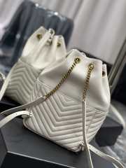 YSL Joe Backpack 22cm White - 4