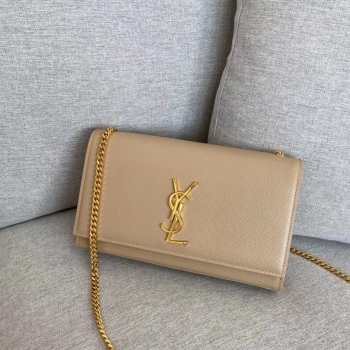 YSL Kate Shoulder Bag Light Beige 24cm