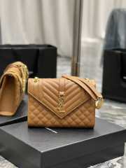 YSL Envelope Bag Caramel 24cm - 1