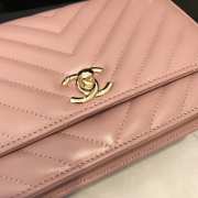 Chanel WOC Lambskin Pink Bag 19CM - 2