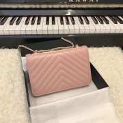 Chanel WOC Lambskin Pink Bag 19CM - 4