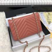 Chanel WOC Lambskin Dusty Rose Bag 19CM - 2