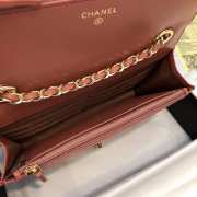 Chanel WOC Lambskin Dusty Rose Bag 19CM - 3