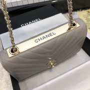 Chanel WOC Lambskin Grey Bag 19CM - 2