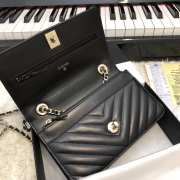 Chanel WOC Lambskin Black Bag 19CM - 6