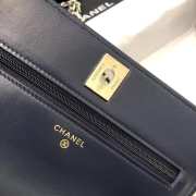 Chanel WOC Lambskin Navy Blue Bag 19CM - 4