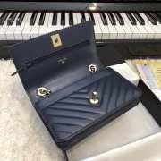 Chanel WOC Lambskin Navy Blue Bag 19CM - 5