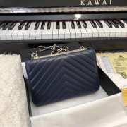 Chanel WOC Lambskin Navy Blue Bag 19CM - 6