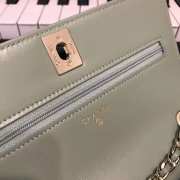 Chanel WOC Lambskin Light Green Bag 19CM - 6