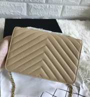 Chanel WOC Lambskin Beige Bag 19CM - 5