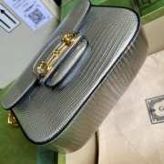 Gucci Horsebit 1955 Mini Shoulder Bag Silver 675801 21CM - 4