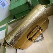 Gucci Horsebit 1955 Mini Shoulder Bag Golden 675801 21CM - 4