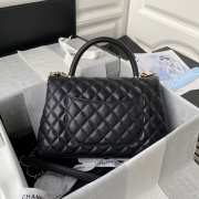 Chanel Medium Coco Handle Black with Gold Hardware A92991 28CM  - 6