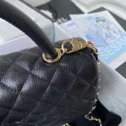 Chanel Medium Coco Handle Black with Gold Hardware A92991 28CM  - 3