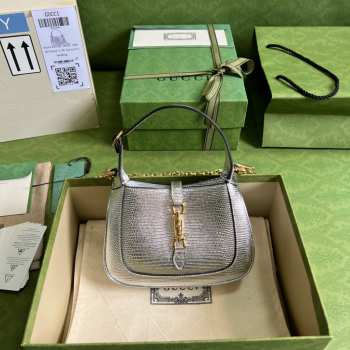 Gucci Jackie 1961 Mini Hobo Bag Silver 675779 19CM