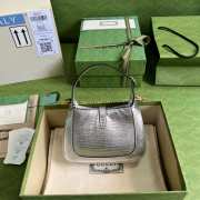 Gucci Jackie 1961 Mini Hobo Bag Silver 675779 19CM - 3