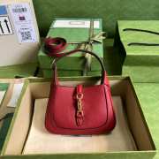 Gucci Jackie 1961 Mini Hobo Bag Red 637091 19CM - 1