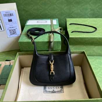 Gucci Jackie 1961 Mini Hobo Bag Black 637091 19CM