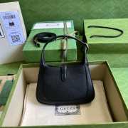 Gucci Jackie 1961 Mini Hobo Bag Black 637091 19CM - 4