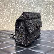 Valentino Garavani Roman Stud Bag Black 25CM - 5