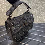 Valentino Garavani Roman Stud Bag Black 25CM - 4