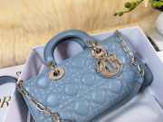 Dior Lady D-Joy Blue Bag 26CM - 5