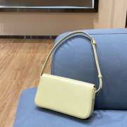 Celine Triomphe Shoulder Bag 194143 Light Yellow 20CM - 2