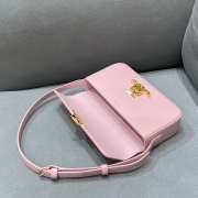 Celine Triomphe Shoulder Bag 194143 Light Pink 20CM - 6