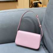 Celine Triomphe Shoulder Bag 194143 Light Pink 20CM - 4