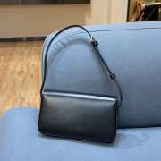 Celine Triomphe Shoulder Bag 194143 Black 20CM - 5