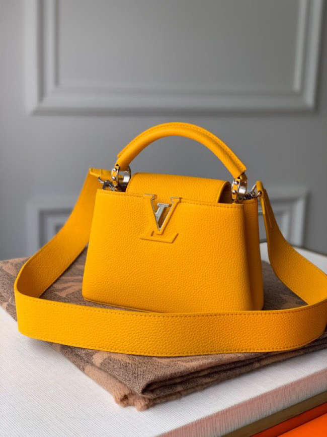 Louis Vuitton Capucine Mini Yellow Gold M55985 21CM - 1