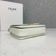 Celine Triomphe Shoulder Bag White 22CM - 5